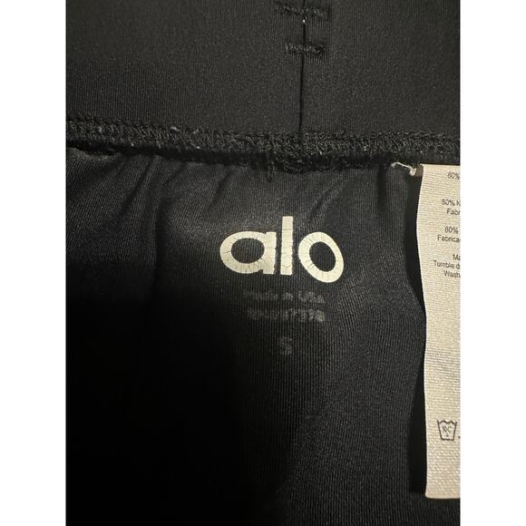 Alo Yoga Rebel Drop Crotch Leggings Men's Small Black Joggers Drawstring Stretch - Picture 5 of 8